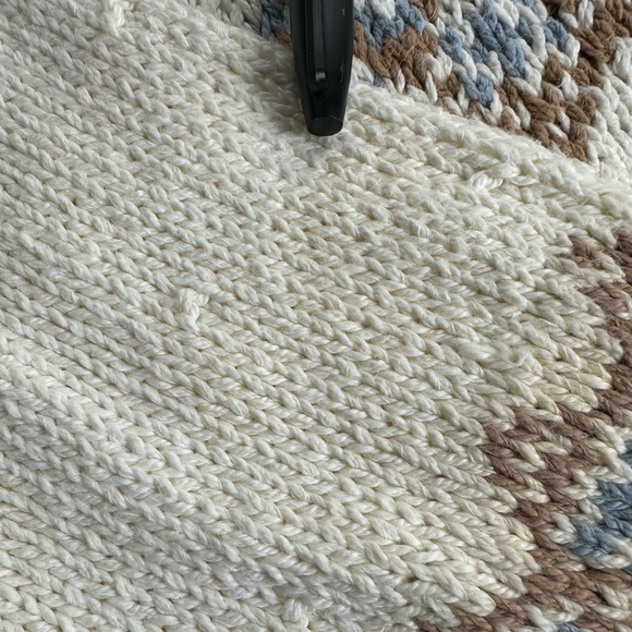 Vintage Liz Sport “Irish Brogue” hand knit cotton sweater - Picture 8 of 11